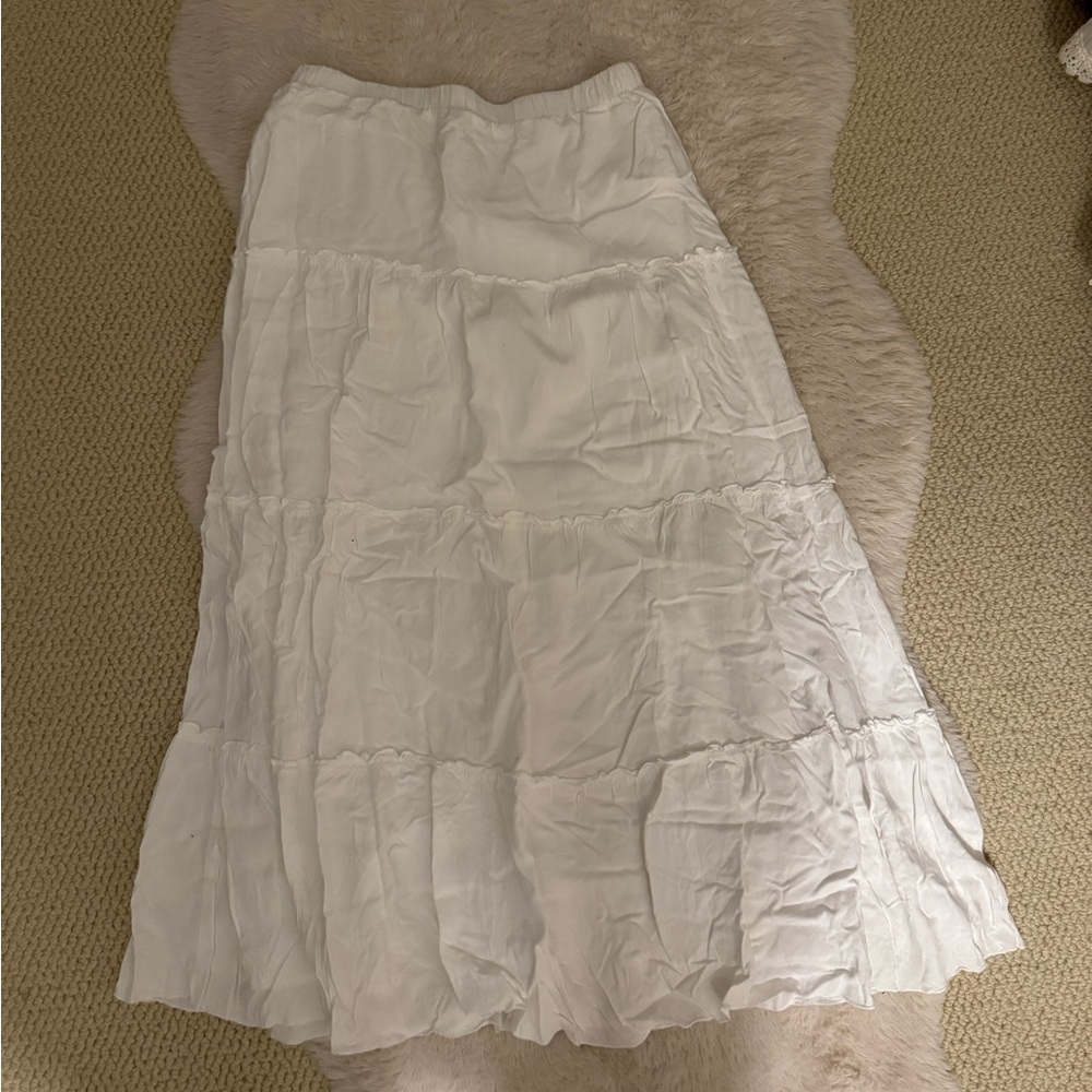 Brandy Melville White Maxi Skirt